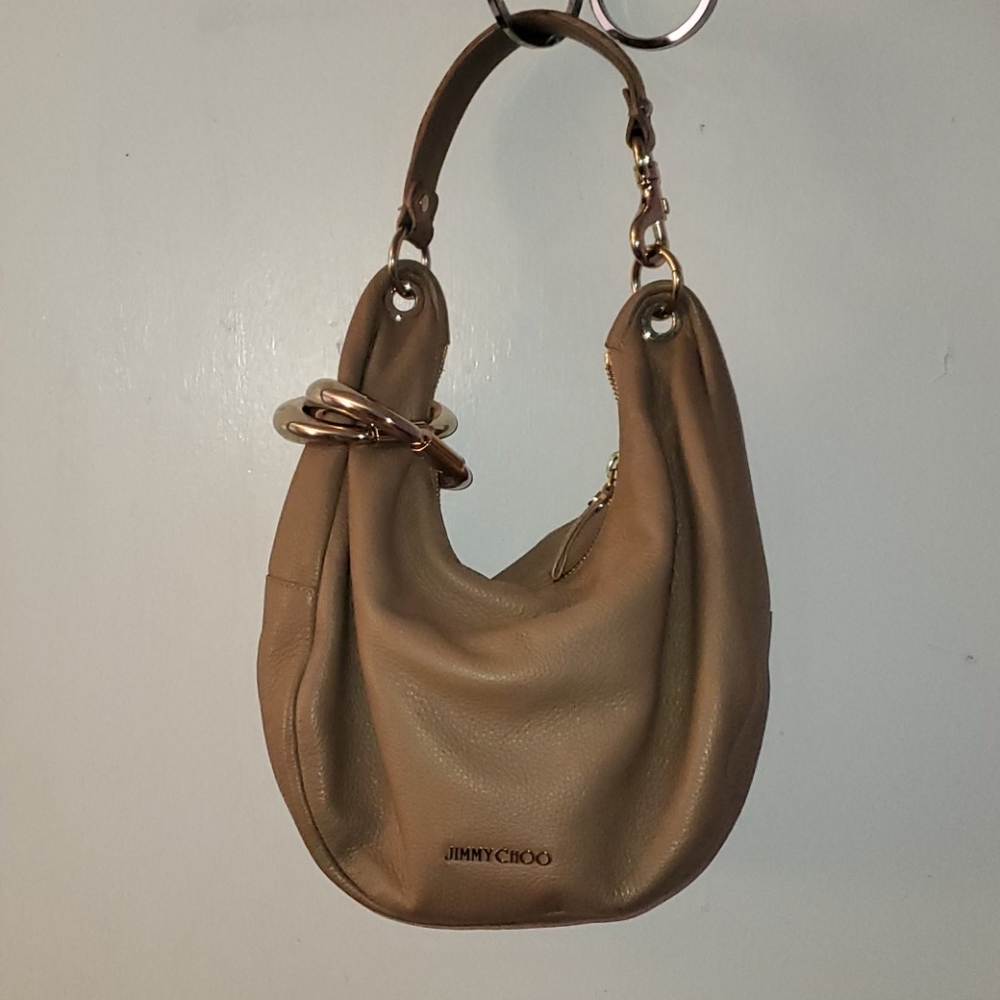 Jimmy Choo Small Solar in Buff